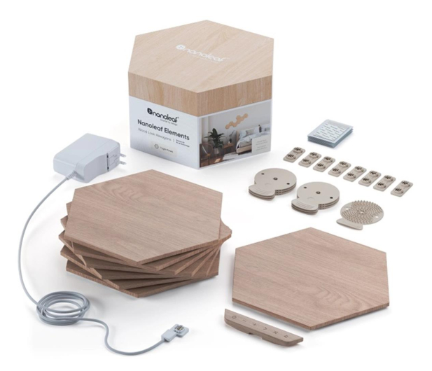 Nanoleaf Elements Hexagon Starter Kit (7 paneli, kontroler) - 696416 - zdjęcie